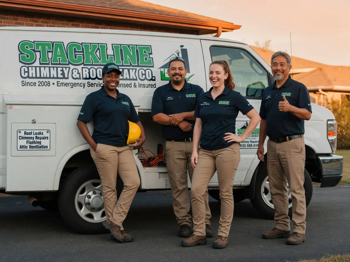 Chimney flashing repair company in Scranton, ND